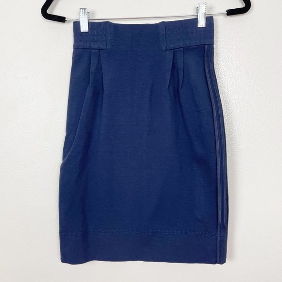 Stella McCartney US‎ Sz 6/ Italian Sz 40 Knit Navy Blue Pencil Skirt Work - Picture 1 of 8